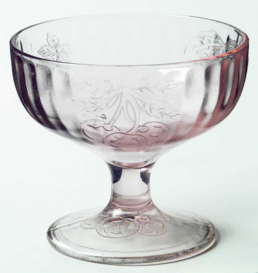 Fruits Pink Champagne/Tall Sherbet by Hazel-Atlas-1