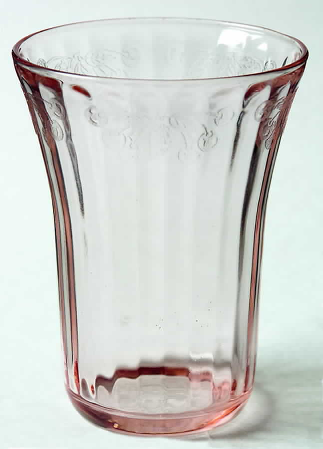 Fruits Pink 9 Oz Flat Tumbler by Hazel-Atlas-1
