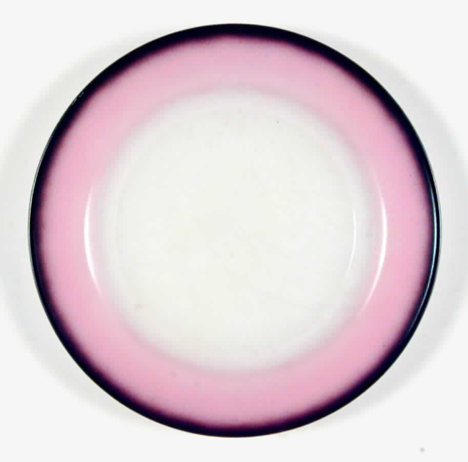 Informal (Pink & Charcoal) Dinner Plate by Hazel-Atlas-1