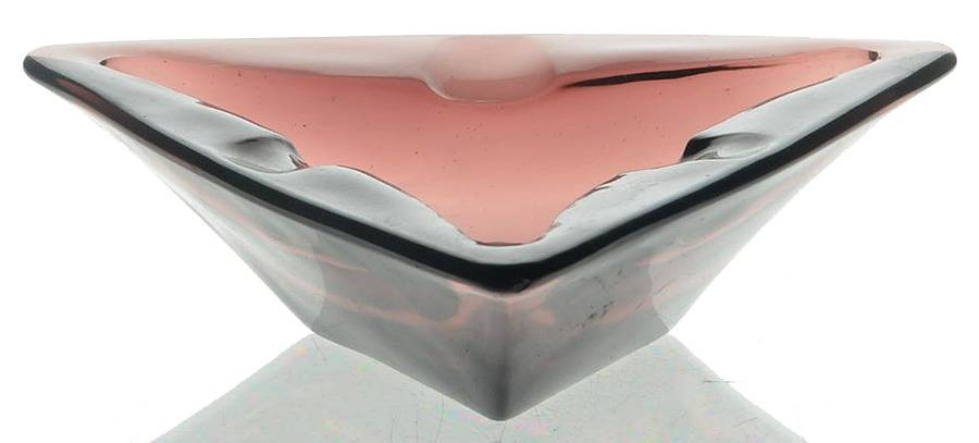 Moroccan Amethyst 3" Triangle Ashtray by Hazel-Atlas-1