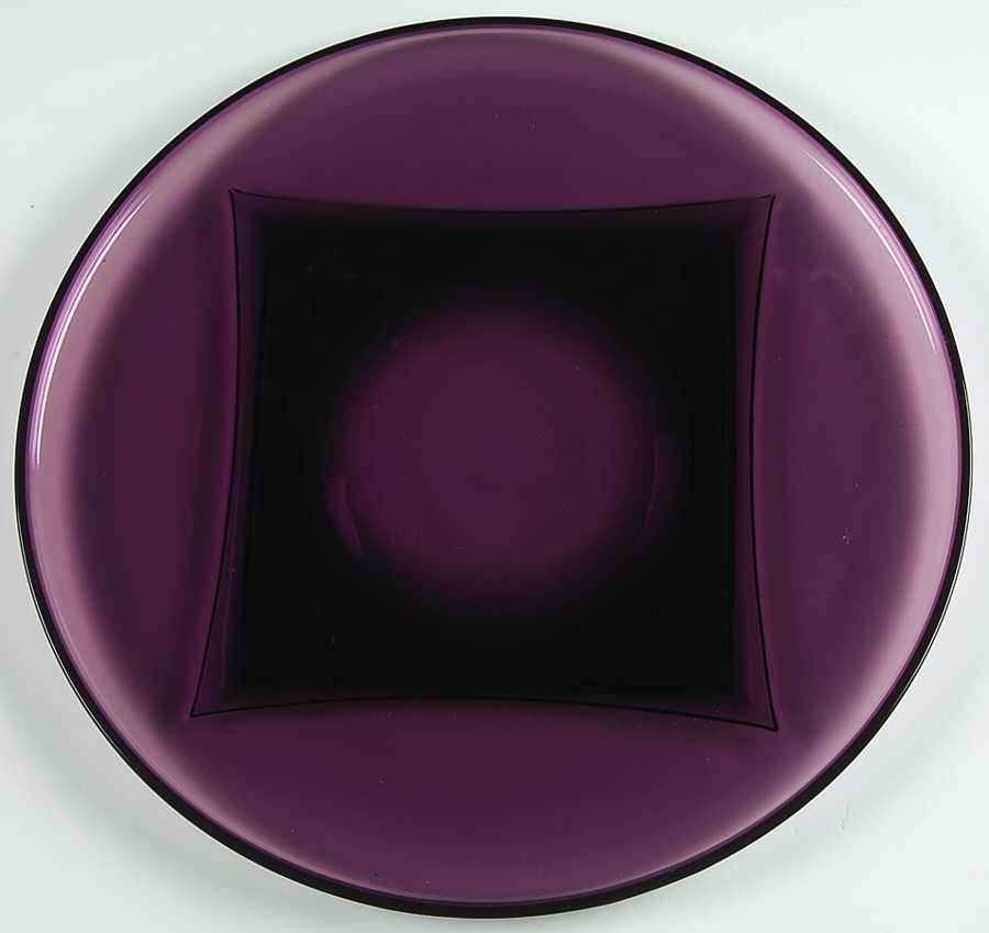 Moroccan Amethyst 12" Sandwich Plate by Hazel-Atlas-1