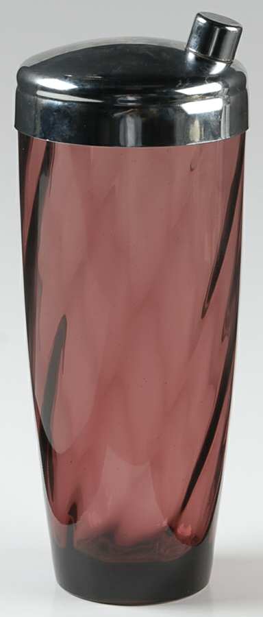 Moroccan Amethyst Cocktail Shaker & Lid by Hazel-Atlas-1