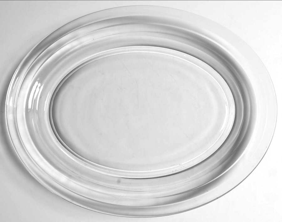 Moderntone Clear 11" Oval Platter by Hazel-Atlas-1
