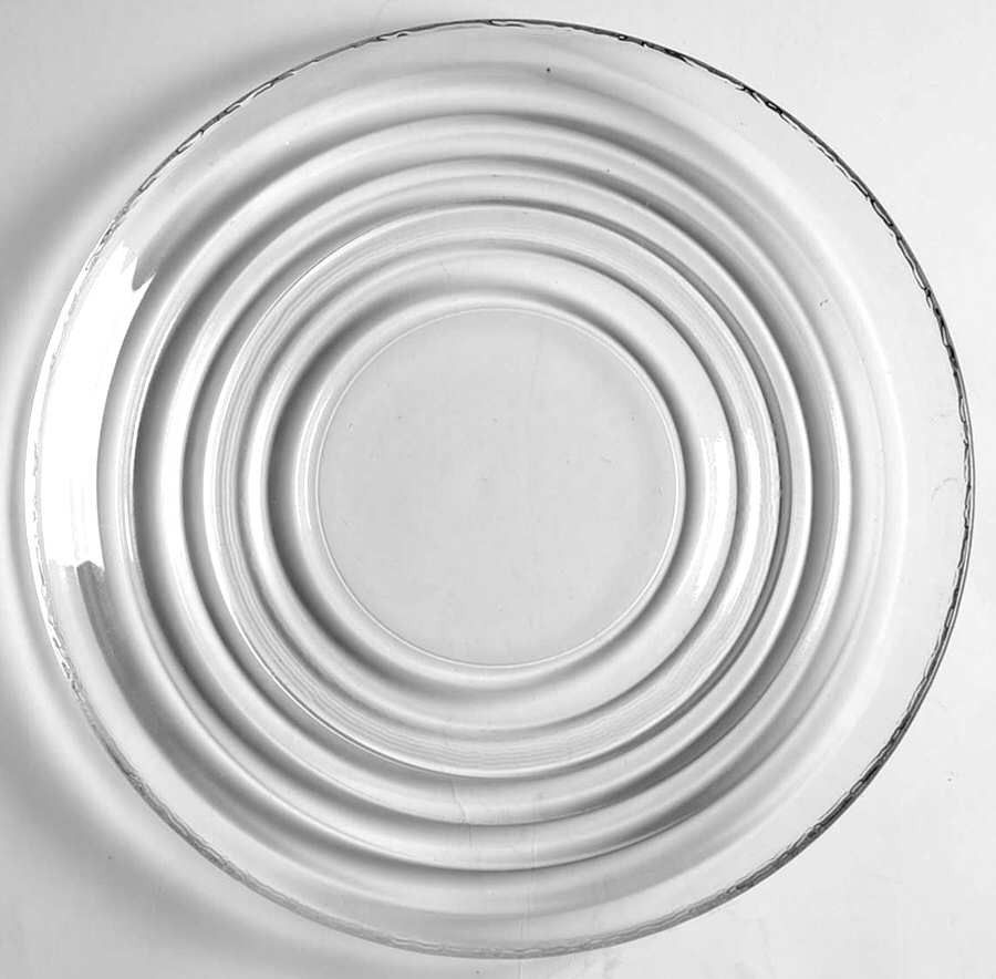Moderntone Clear Luncheon Plate by Hazel-Atlas-1