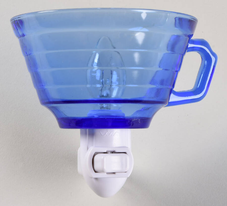 Moderntone Cobalt Blue (Transparent) Night Light HC by Hazel-Atlas-1