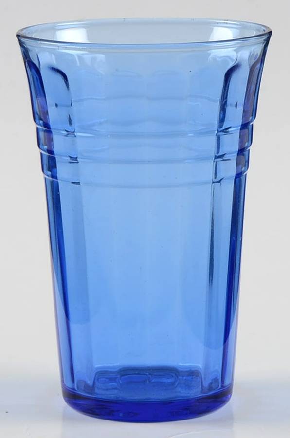 Moderntone Cobalt Blue (Transparent) Flat Juice Glass by Hazel-Atlas-1