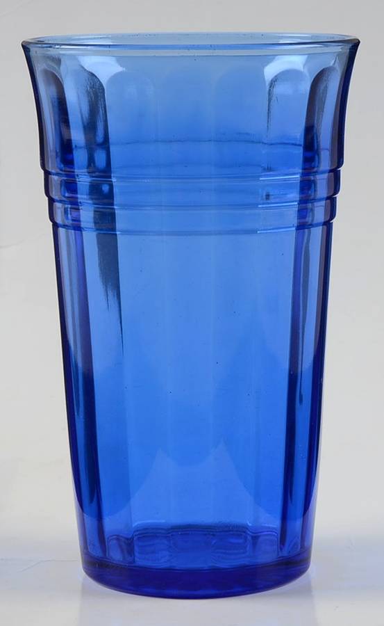 Moderntone Cobalt Blue (Transparent) 12 Oz Flat Tea by Hazel-Atlas-1