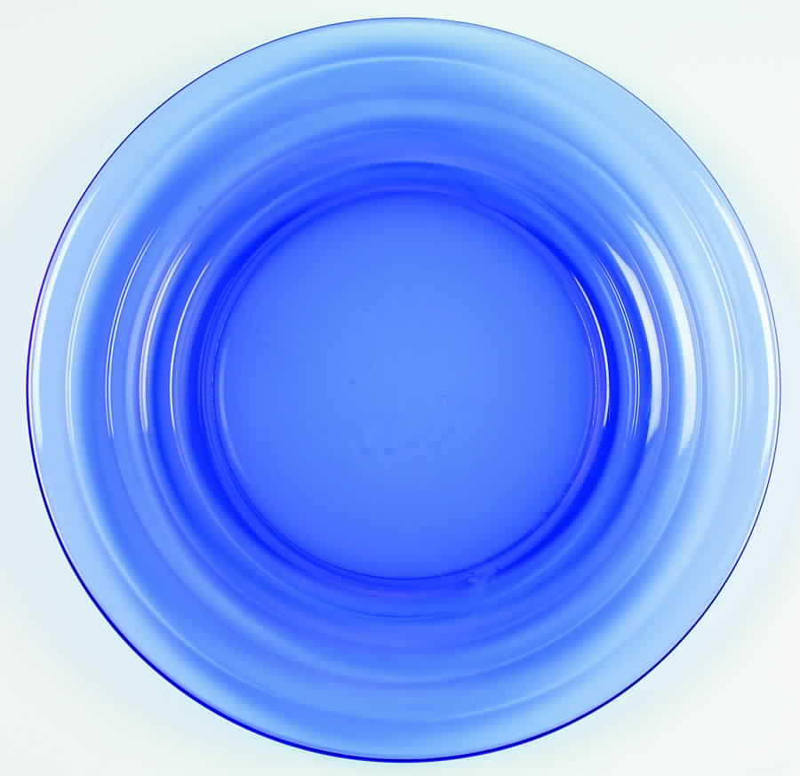 Moderntone Cobalt Blue (Transparent) Dinner Plate by Hazel-Atlas-1
