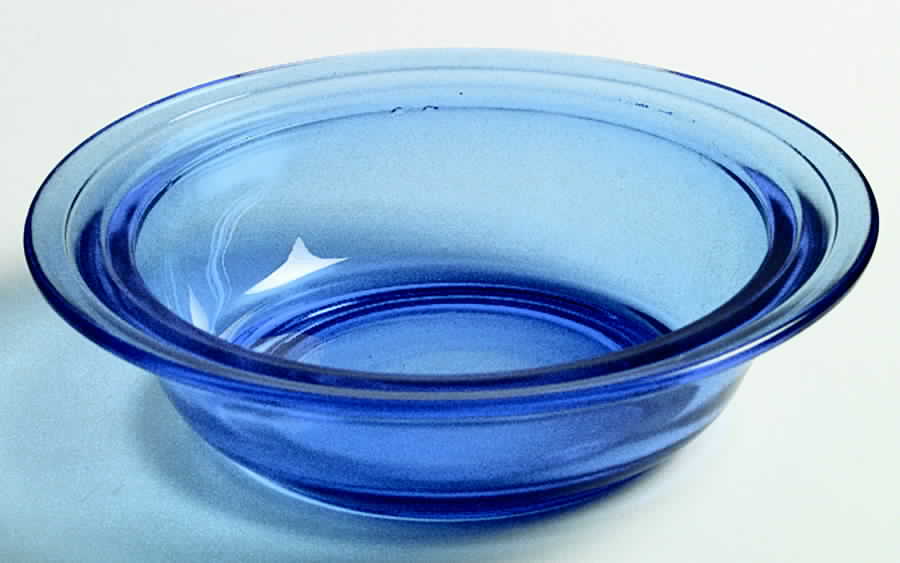 Moderntone Cobalt Blue (Transparent) 5" Small Fruit/Dessert Bowl by Hazel-Atlas-1