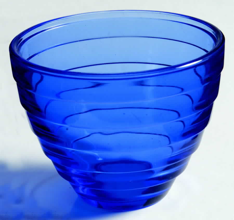 Moderntone Cobalt Blue (Transparent) Custard/Punch Cup by Hazel-Atlas-1
