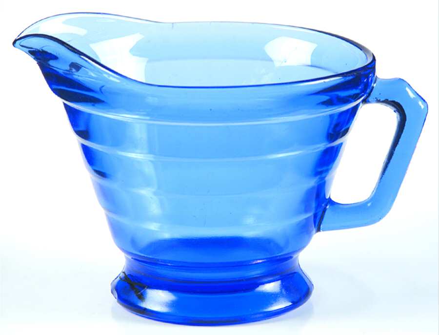 Moderntone Cobalt Blue (Transparent) Creamer by Hazel-Atlas-1