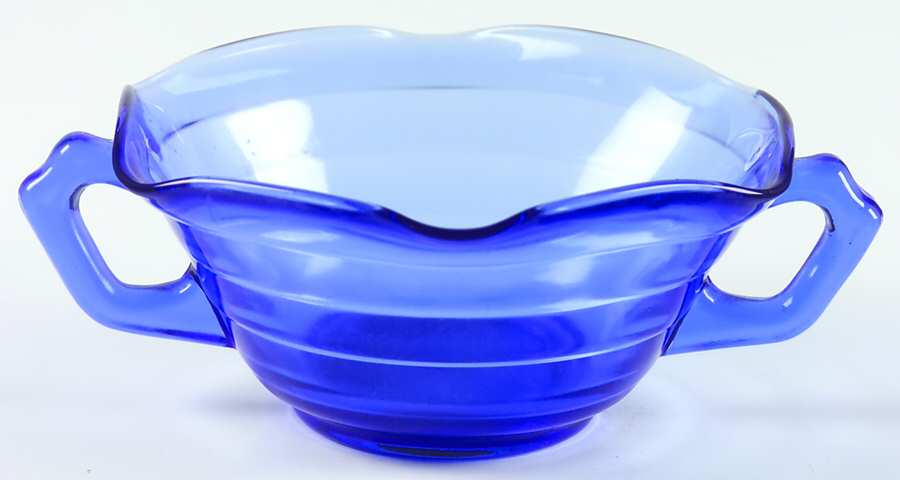Moderntone Cobalt Blue (Transparent) Nut Dish by Hazel-Atlas-1