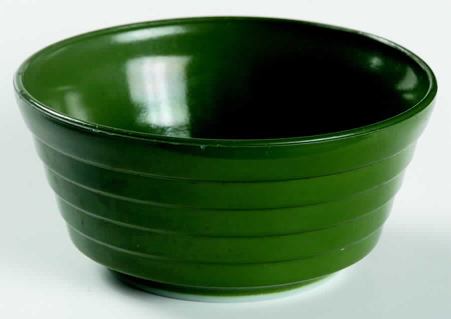 Moderntone Platonite Green Cereal Bowl by Hazel-Atlas-1