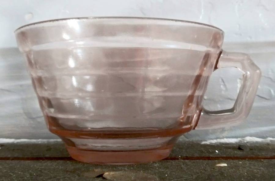 Moderntone Pink (Transparent) Cup Only by Hazel-Atlas-1