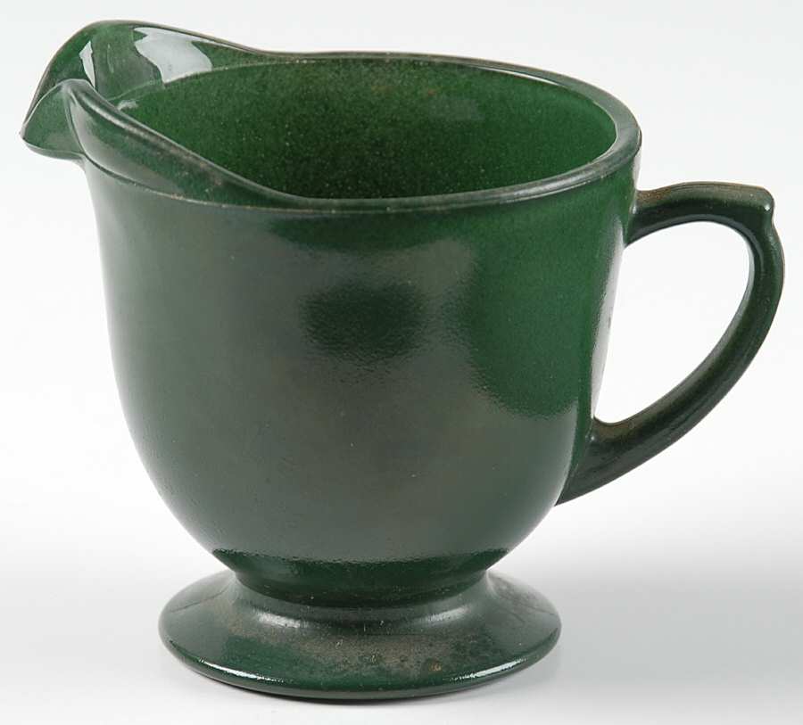 Ovide Dark Green Creamer by Hazel-Atlas-1