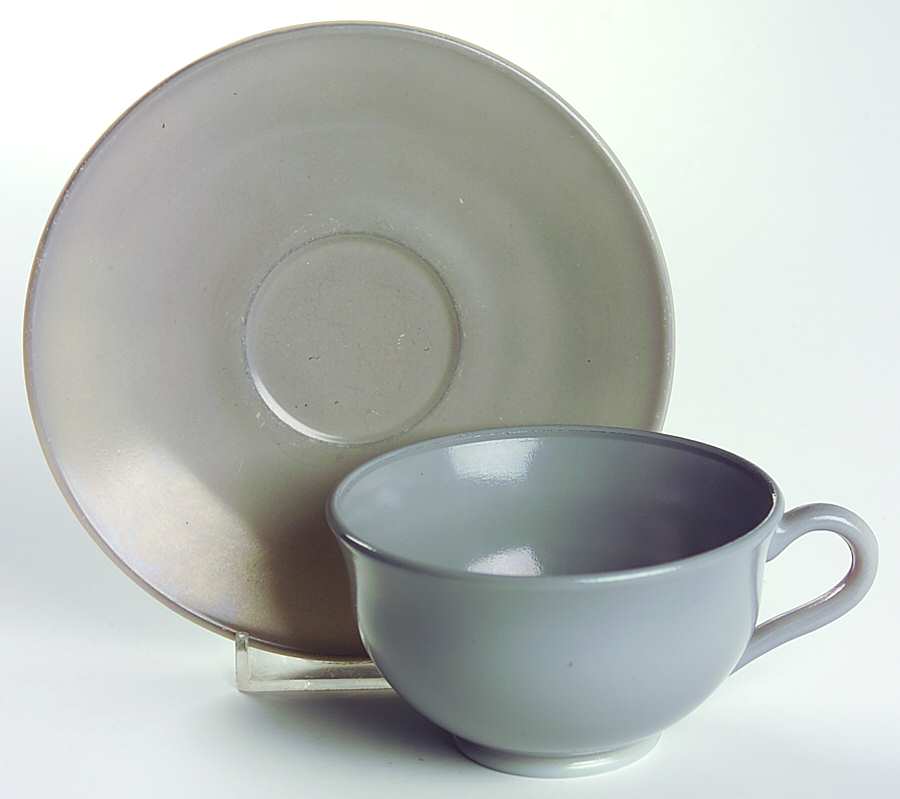 Ovide Grey Cup & Saucer Set by Hazel-Atlas-1