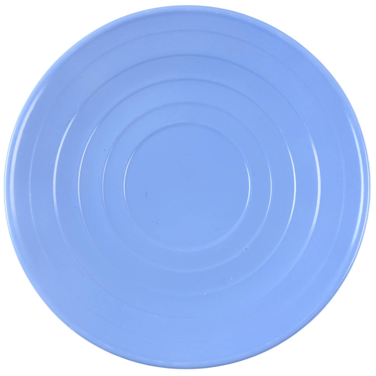 Moderntone Platonite Pastel Blue Saucer only by Hazel-Atlas-1