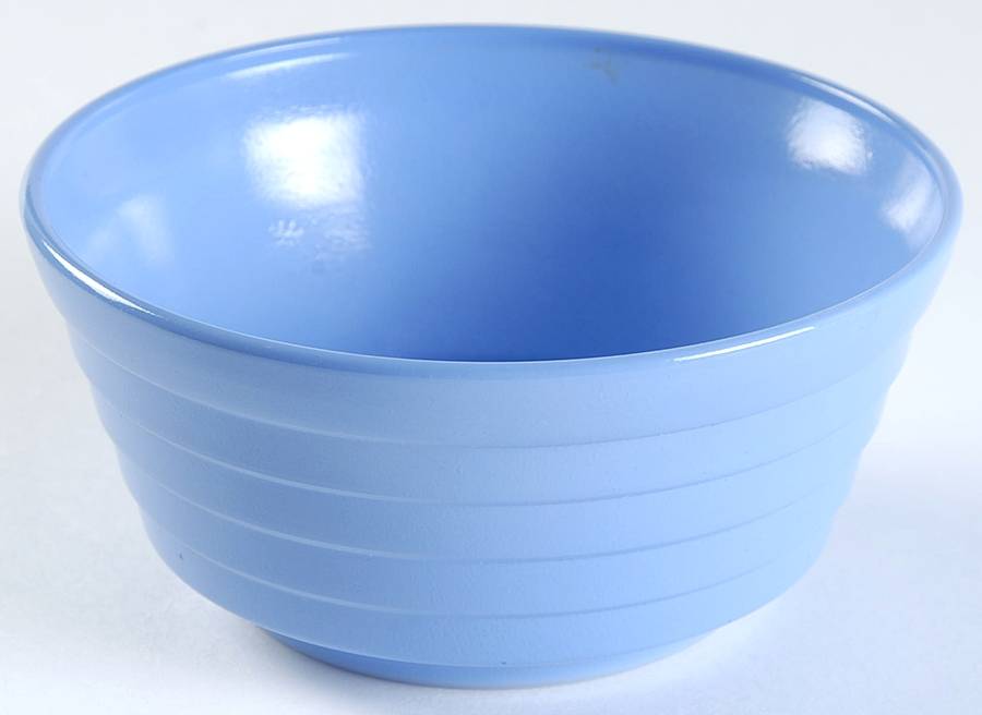 Moderntone Platonite Pastel Blue Cereal Bowl by Hazel-Atlas-1