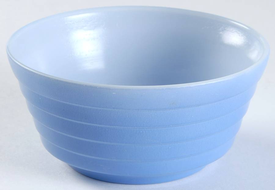Moderntone Platonite Pastel Blue Cereal Bowl by Hazel-Atlas-1