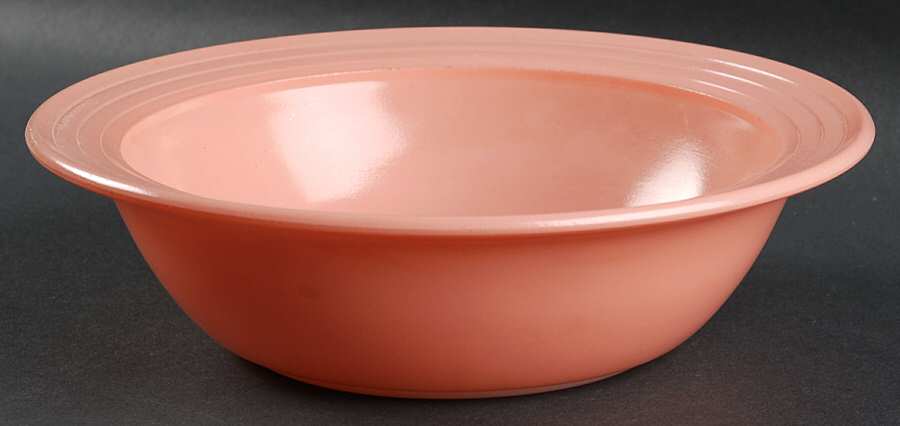 Moderntone Platonite Pastel Pink 8" Round Bowl by Hazel-Atlas-1