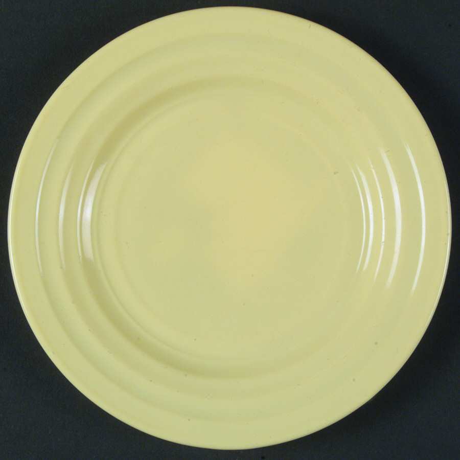 Moderntone Platonite Pastel Yellow 7" Salad Plate by Hazel-Atlas-1