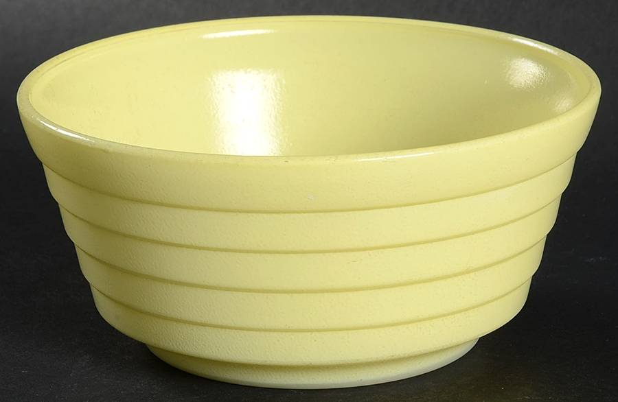 Moderntone Platonite Pastel Yellow Cereal Bowl by Hazel-Atlas-1