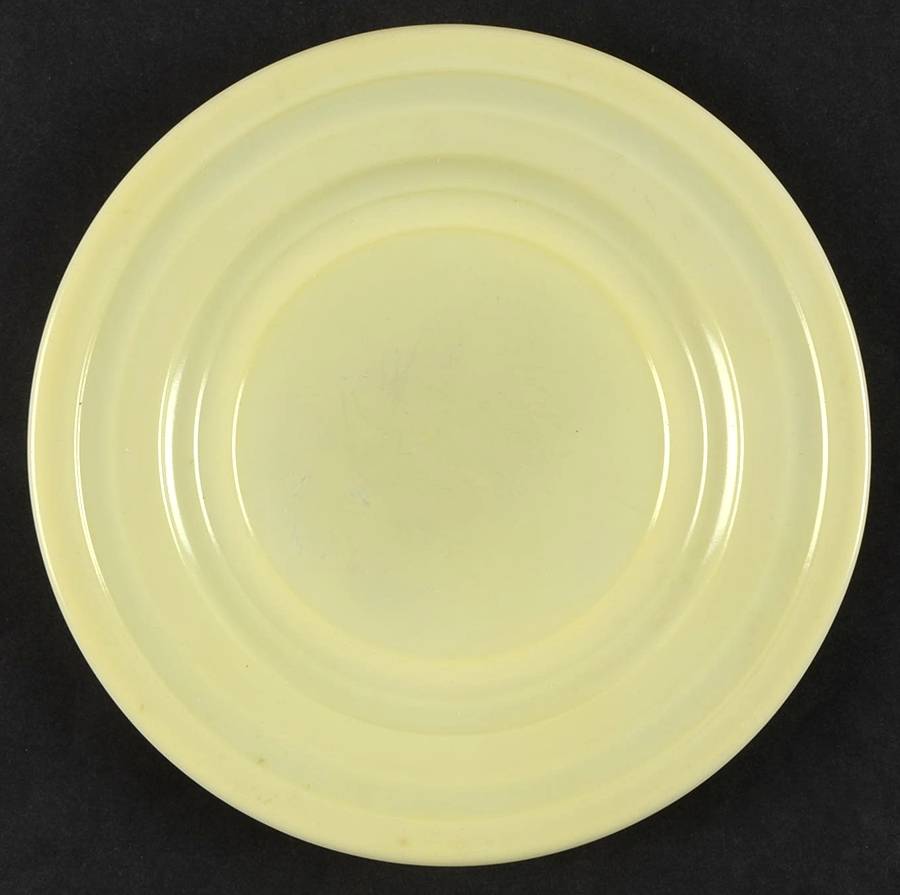 Moderntone Platonite Pastel Yellow 7" Salad Plate by Hazel-Atlas-1