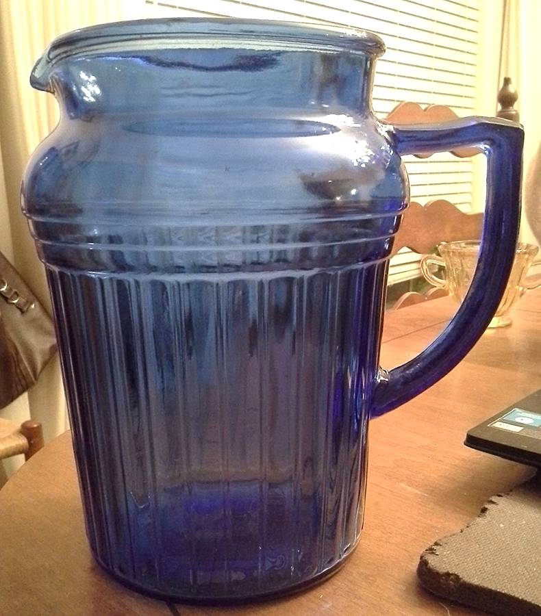 New Century Cobalt Blue 68 Oz Pitcher by Hazel-Atlas-1