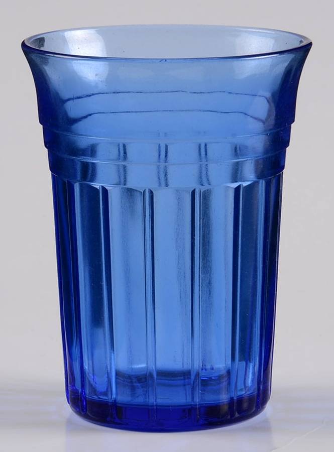 New Century Cobalt Blue 5 Oz Flat Tumbler by Hazel-Atlas-1