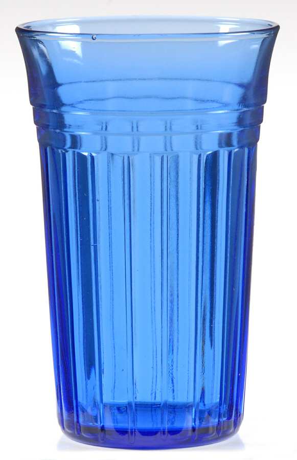 New Century Cobalt Blue 12 Oz Flat Tumbler by Hazel-Atlas-1