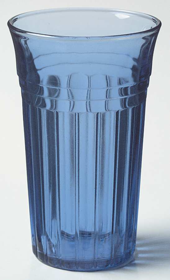 New Century Cobalt Blue 10 Oz Flat Tumbler by Hazel-Atlas-1