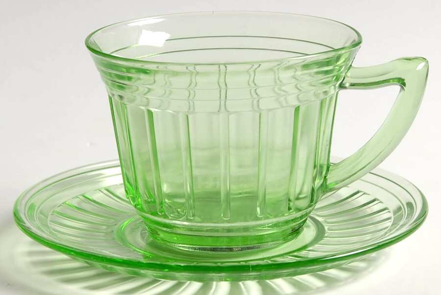 New Century Green Cup & Saucer Set by Hazel-Atlas-1