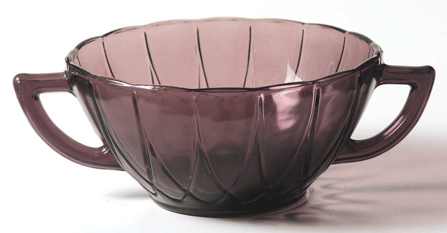 Newport Amethyst Cream Soup Bowl by Hazel-Atlas-1