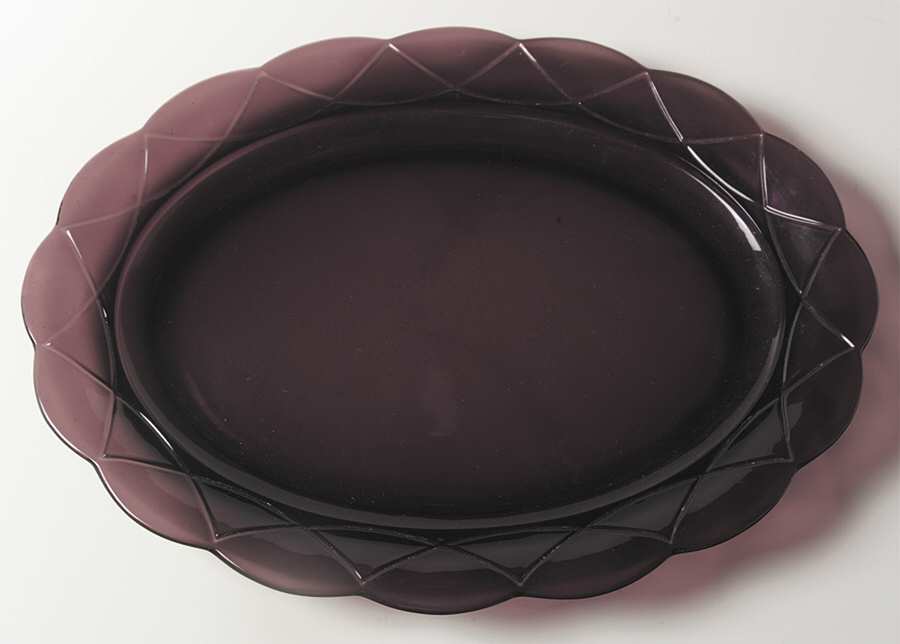Newport Amethyst 11" Oval Platter by Hazel-Atlas-1