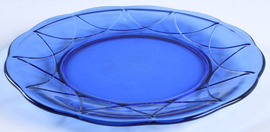 Newport Cobalt Blue Dinner Plate by Hazel-Atlas-1