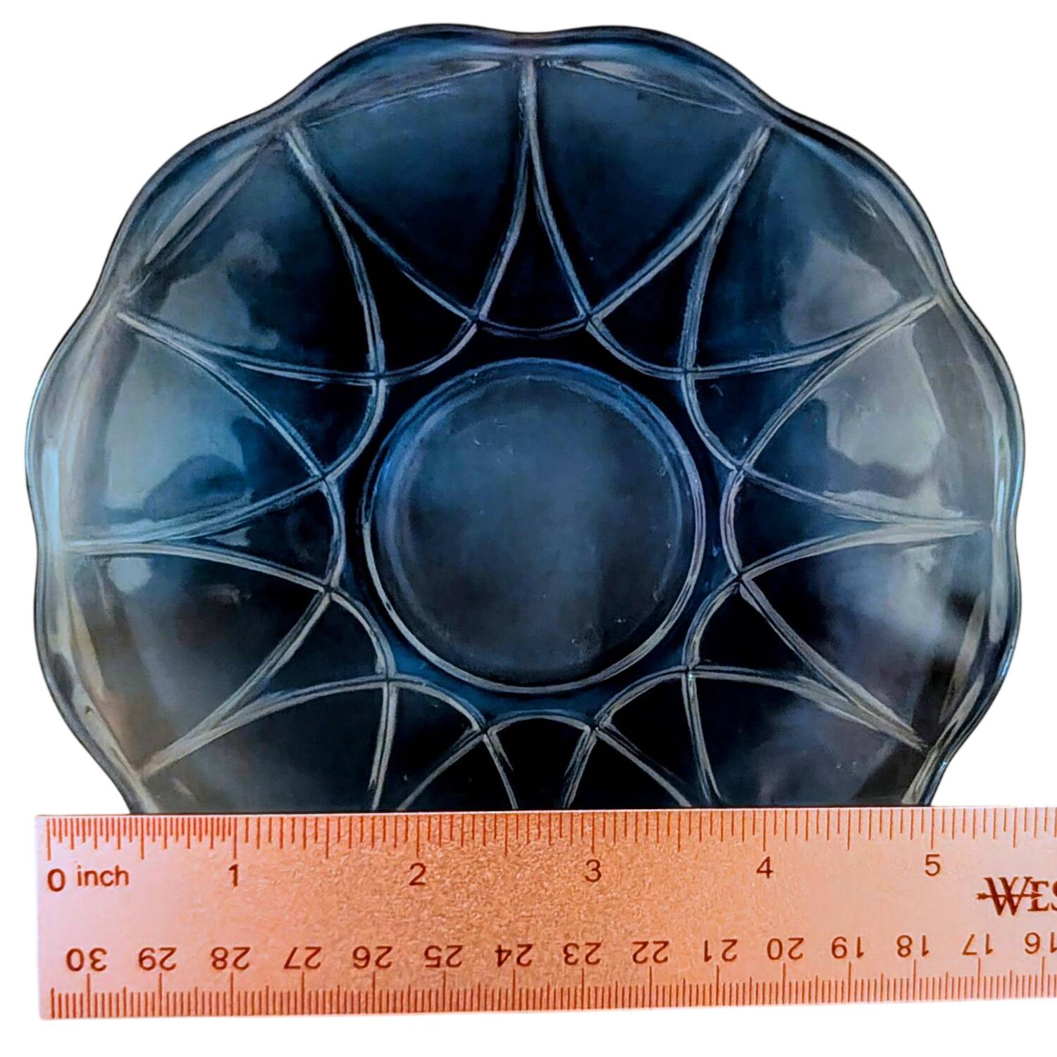 Newport Cobalt Blue Saucer Only by Hazel-Atlas-1