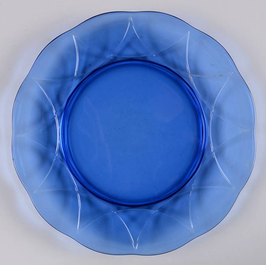 Newport Cobalt Blue Dinner Plate by Hazel-Atlas-1