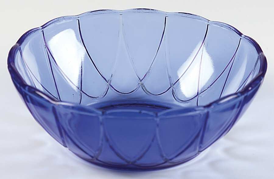 Newport Cobalt Blue Small Fruit Dessert Bowl by Hazel-Atlas-1
