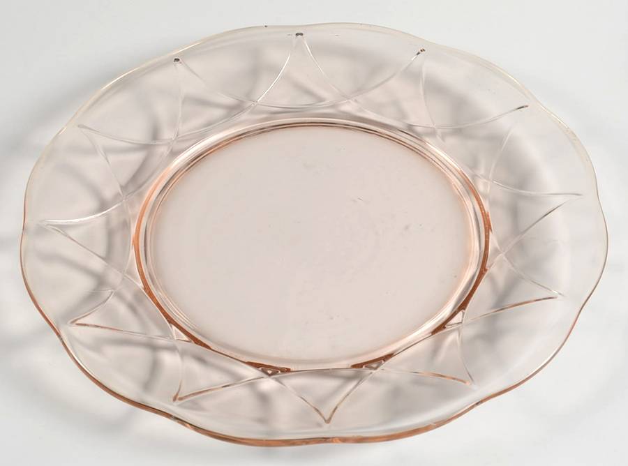 Newport Pink Dinner Plate by Hazel-Atlas-1