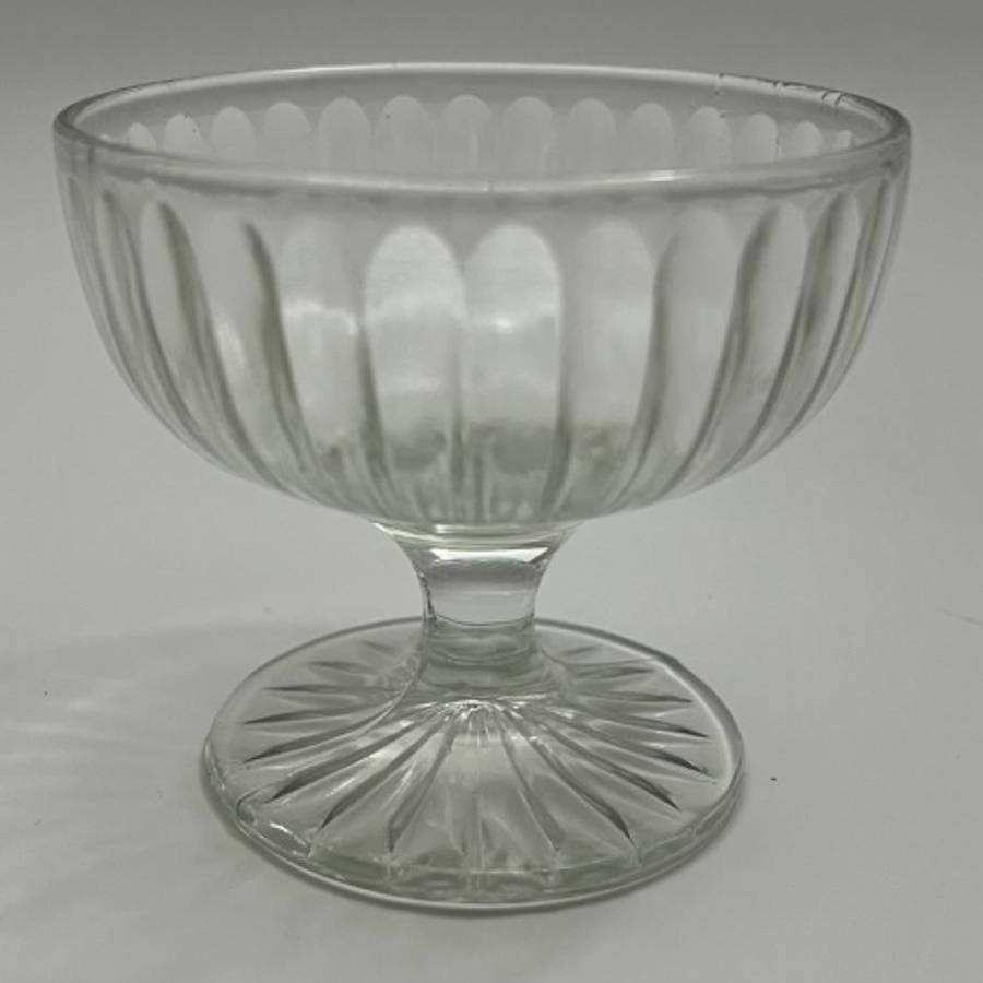 Ribbon Clear Champagne/Tall Sherbet by Hazel-Atlas-1