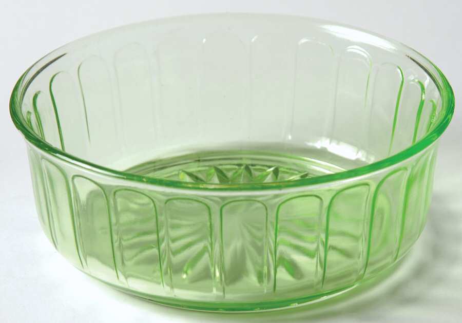 Ribbon Green 4" Small Fruit/Dessert Bowl by Hazel-Atlas-1