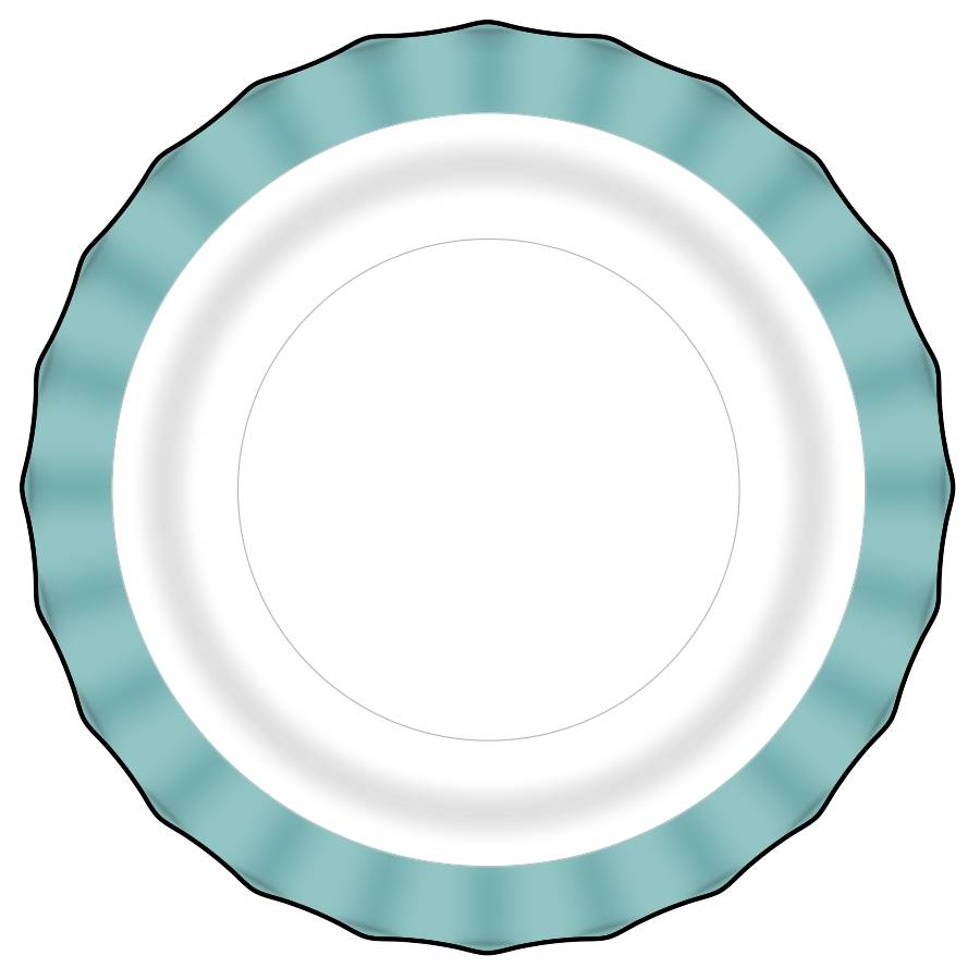Ripple Blue Dinner Plate by Hazel-Atlas-1