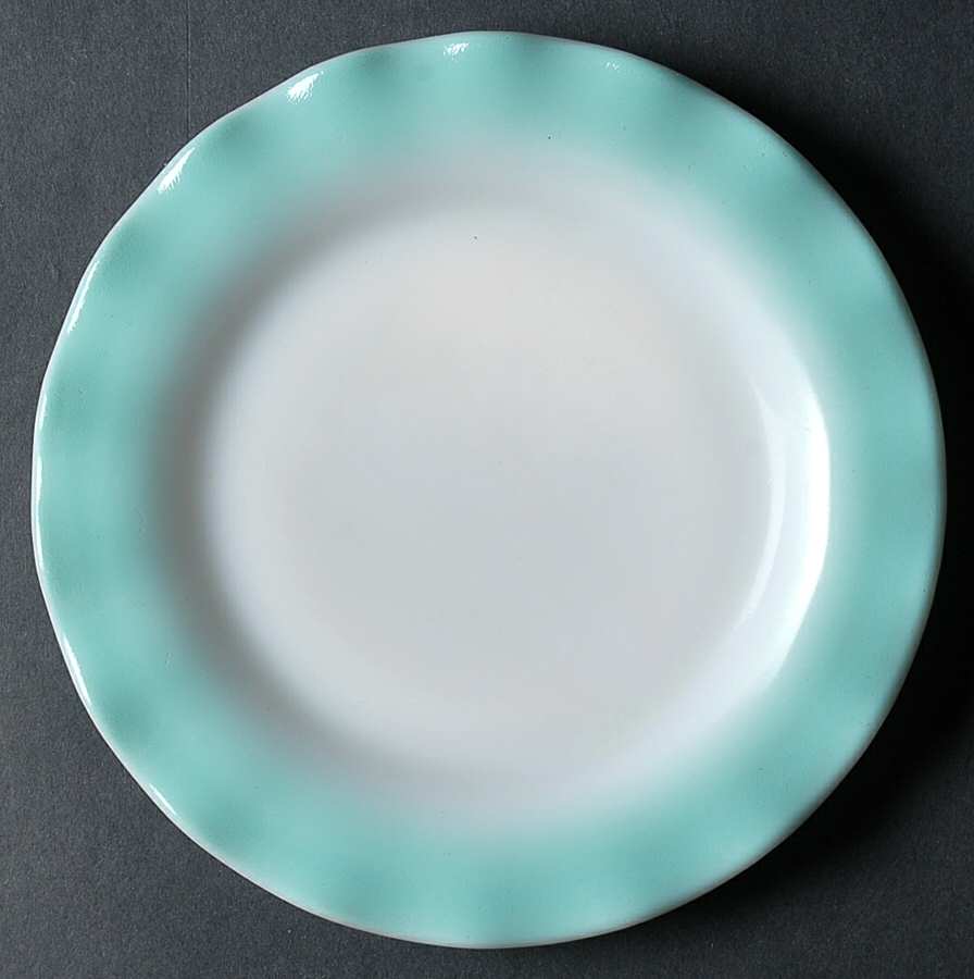 Ripple Blue 7" Salad Plate by Hazel-Atlas-1