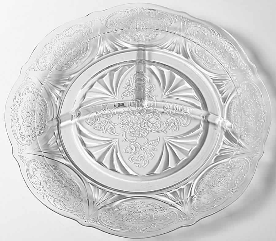 Royal Lace Clear Grill Plate by Hazel-Atlas-1