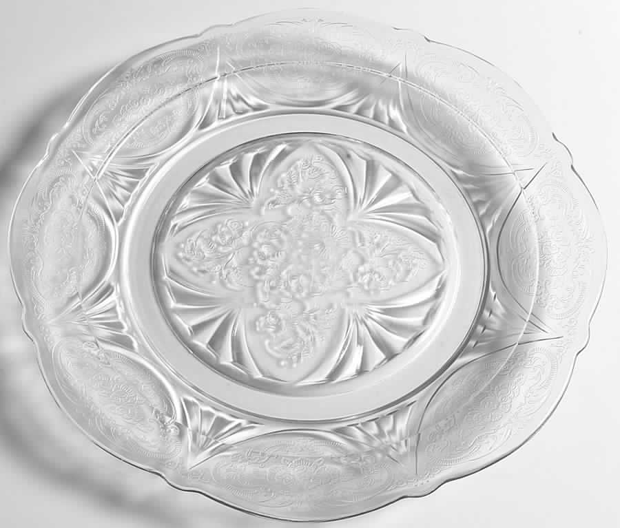 Royal Lace Clear Dinner Plate by Hazel-Atlas-1