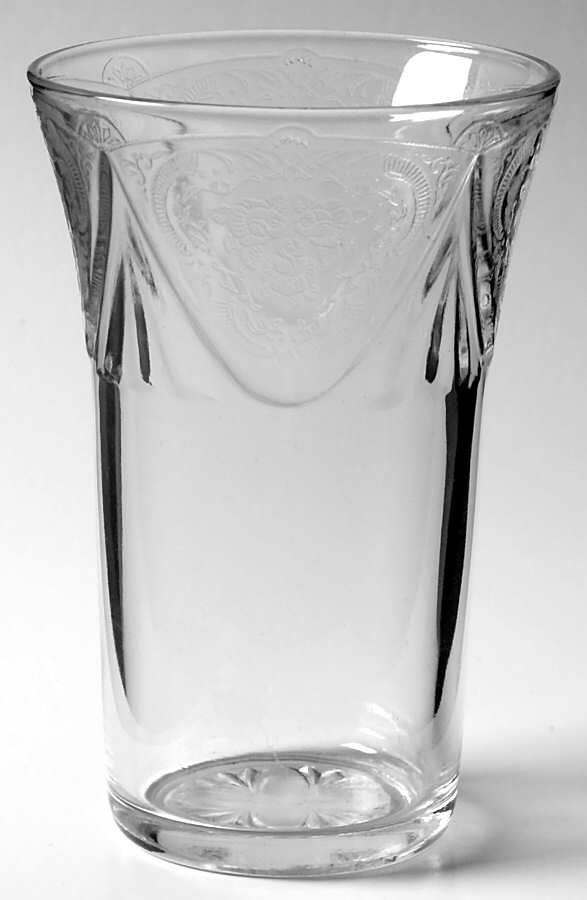 Royal Lace Clear 12 Oz Flat Tumbler by Hazel-Atlas-1