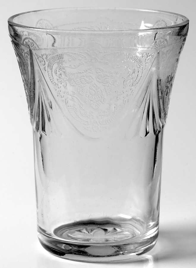 Royal Lace Clear 5 Oz Flat Tumbler by Hazel-Atlas-1