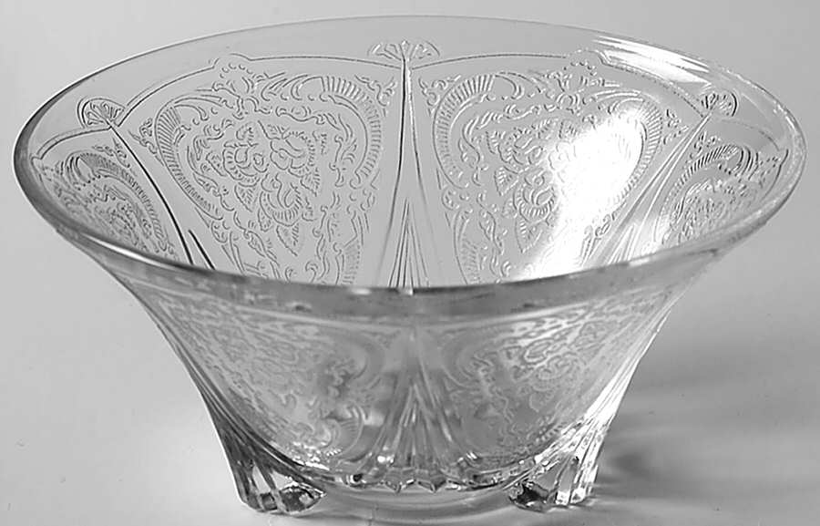 Royal Lace Clear Single Light Candlestick by Hazel-Atlas-1
