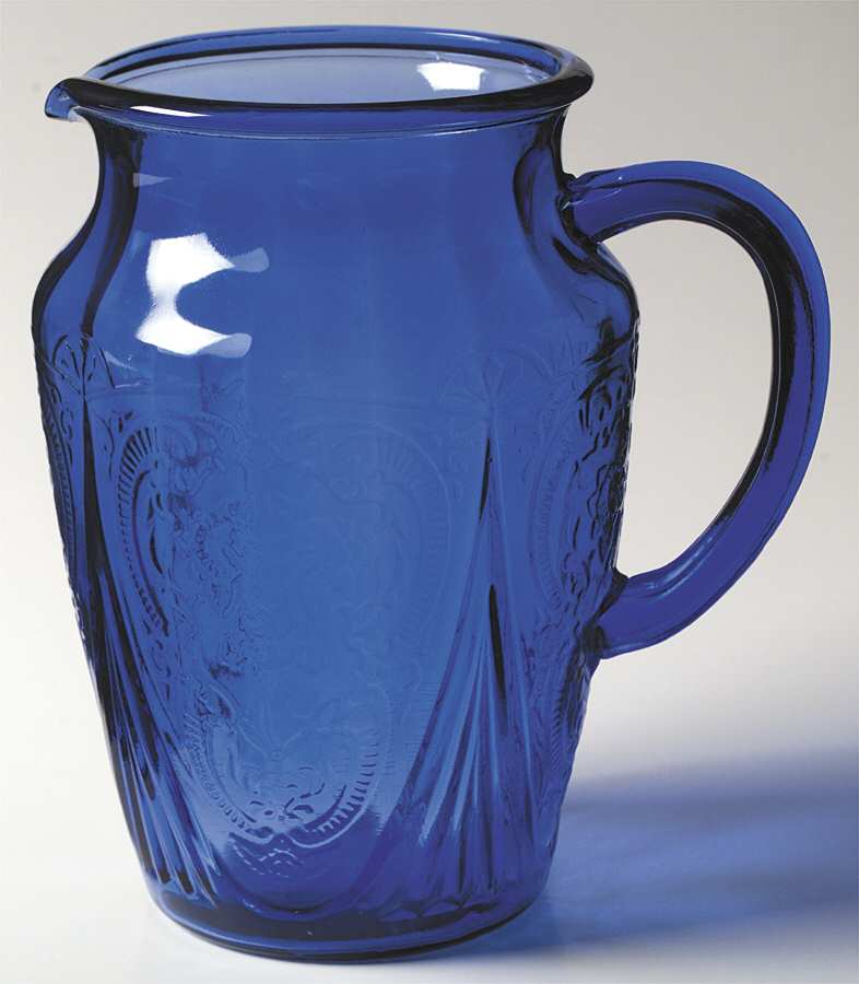 Royal Lace Cobalt Blue 64 Oz Pitcher by Hazel-Atlas-1
