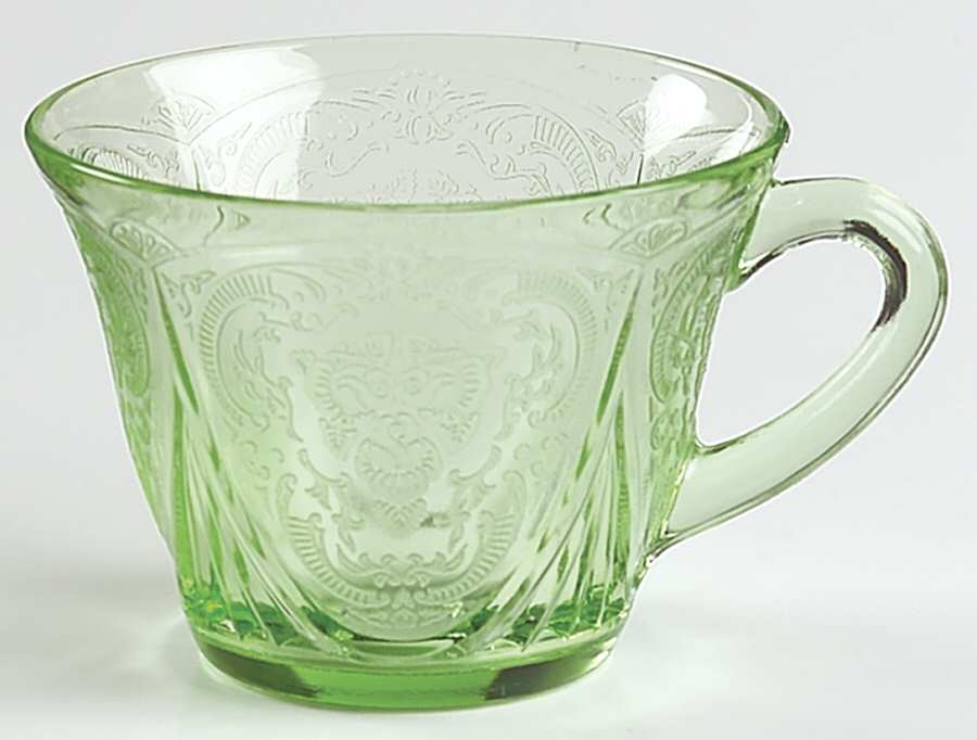 Royal Lace Green Cup Only by Hazel-Atlas-1